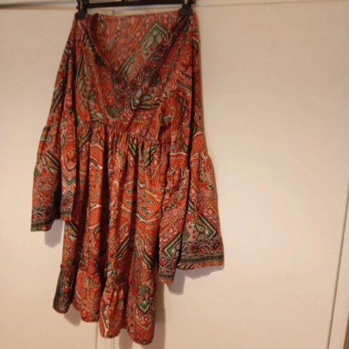Boho dress midi like new, multicolored
