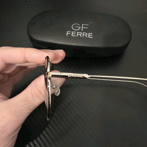 GF FERRE Sunglasses New Turquoise and Silver