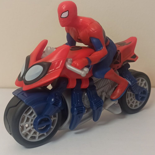 Kinder Spiderman motorcycle like new