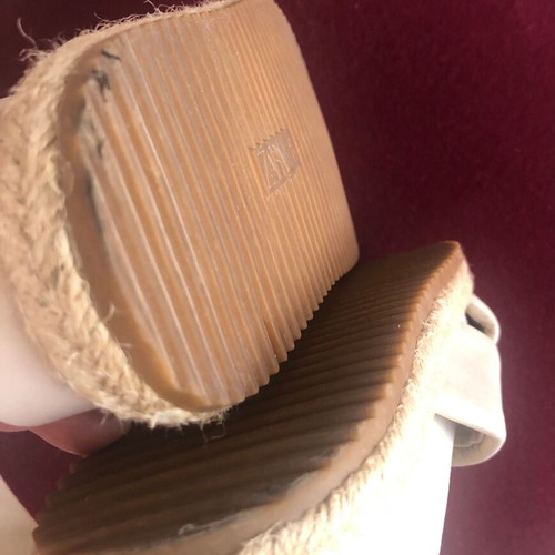 Zara cross strap beige sandals used, size 35