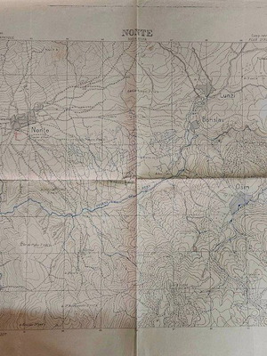 Στρατιωτικός χάρτης Α’ ΠΠ 1917 μεταχειρισμένος, Μέτωπο Θεσσαλονίκης