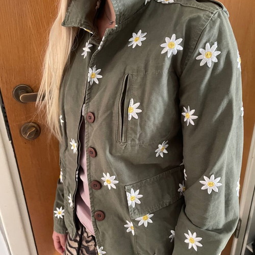 Fabienne Chapot cargo jacket with daisies, size M(S)