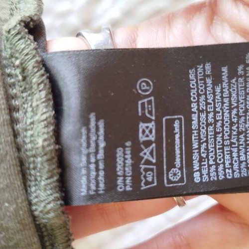 H&M maternity pants brown-grey, elastic