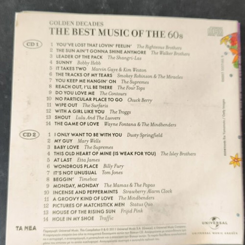 The Best Music of the 60s 2CD like new, entechno genre