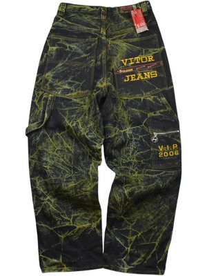 Vitor & Son Baggy Cargo Jeans Acid Wash vintage Y2K used