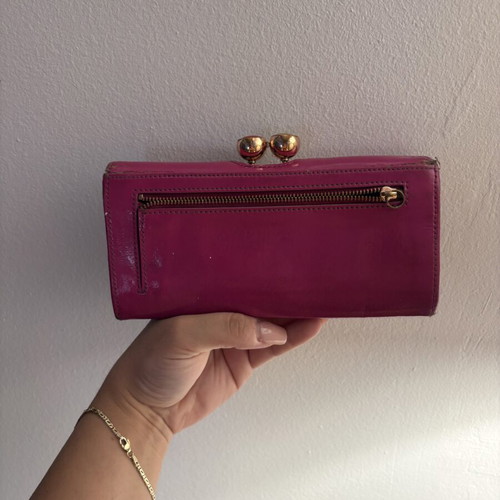 Ted Baker women's wallet, genuine leather, pink