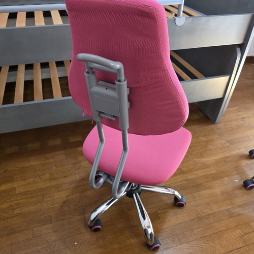 Work Student office chairs, pack of 2, pink