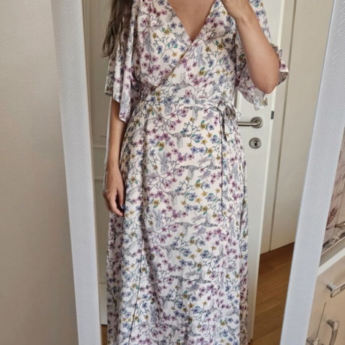 Liquorish floral wrap midi dress, multicolor, UK 12 / EU 40 / M-L
