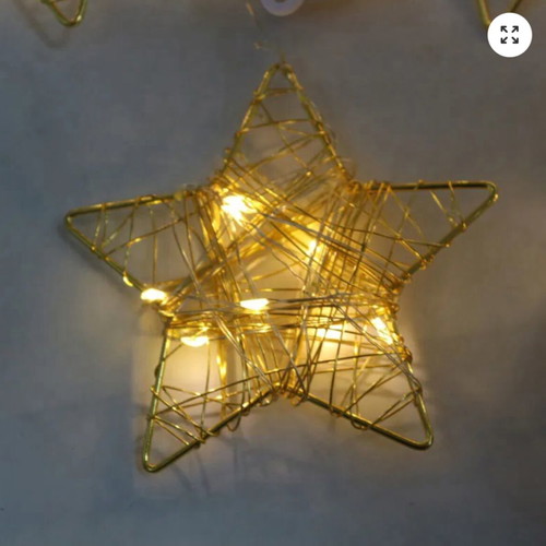 LED Christmas lights star warm light 3M new