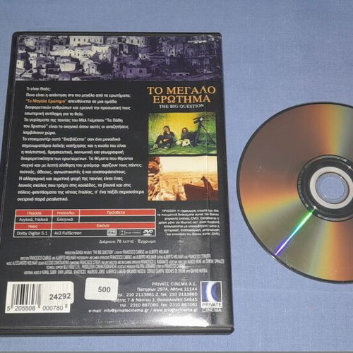 The Big Question DVD used, documentary with subtitles