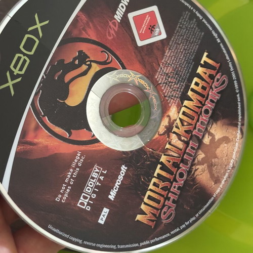 Mortal Kombat Shaolin Monks Xbox Original game, used, non-functional