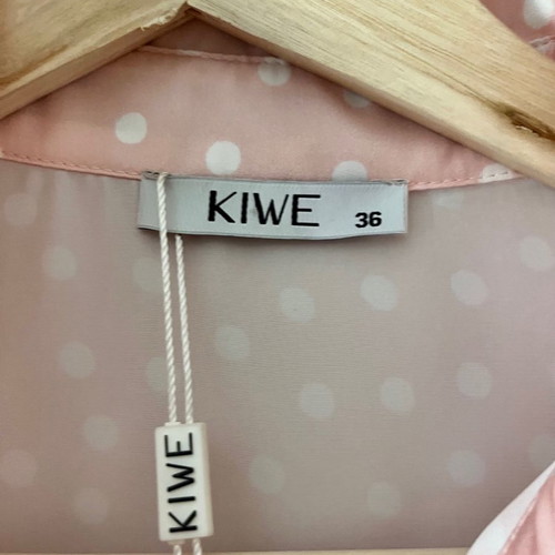 Kiwe polka dot shirt new, size S, white-pink
