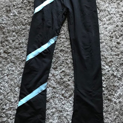Ice skating leggings kids like new, black size 134 cm