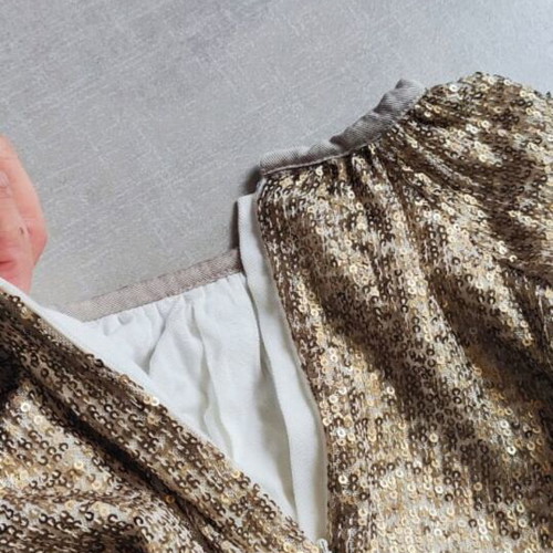 Yell Oh! Gold Sequin Kids Dress like new