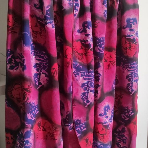 Floral skirt handmade like new, long with light slit