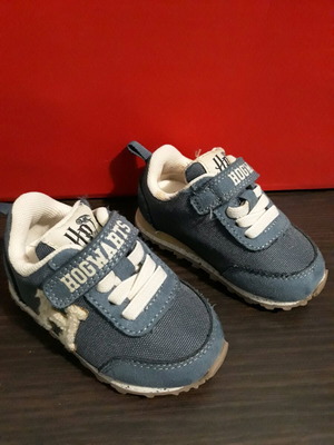 Παιδικά παπούτσια Harry Potter μπλέ ανοικτό, μέγεθος 18/19, H&M σαν καινούργιο