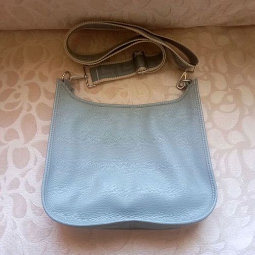Shoulder bag like new, grey synthetic leather