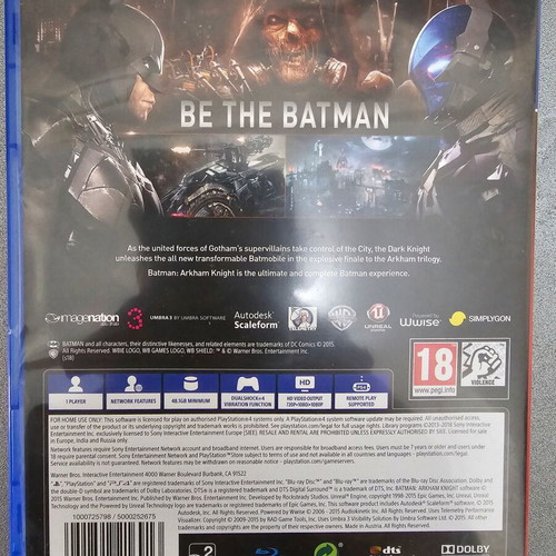 Batman Arkham Knight Playstation Hits PS4 used