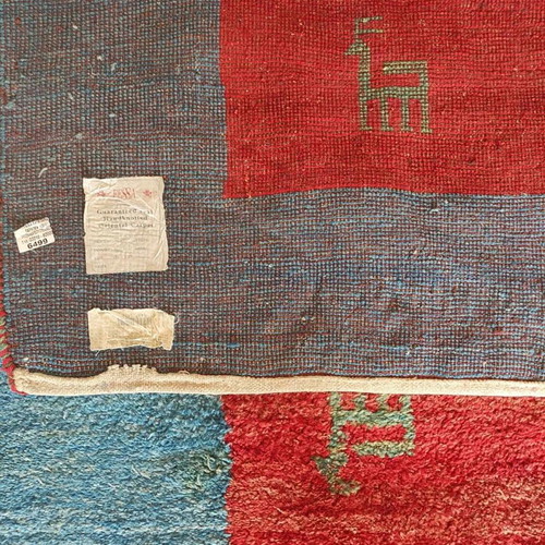 Handmade Persian Gabbeh rug used 2.30x3 meters wool