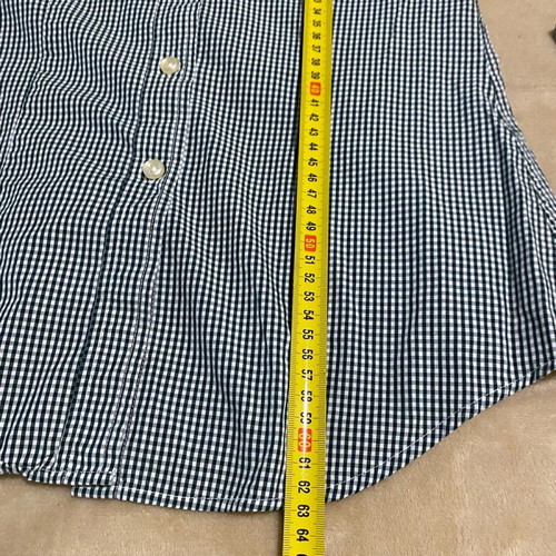 Benetton women's fitted checkered shirt size S like new