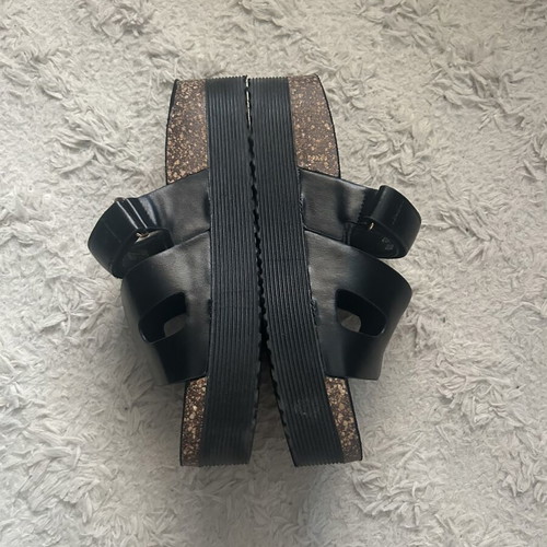 Macarena España Flatform sandals, black, size 39