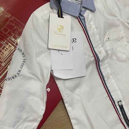 Lapin House white shirt brand new, size 9 months