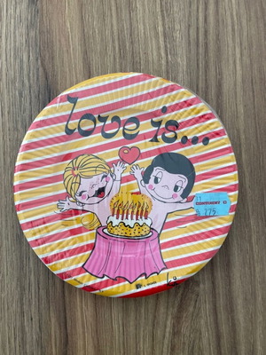 Vintage Love is… χάρτινα πιάτα πάρτι 10 τεμ. σφραγισμένα καινούργια