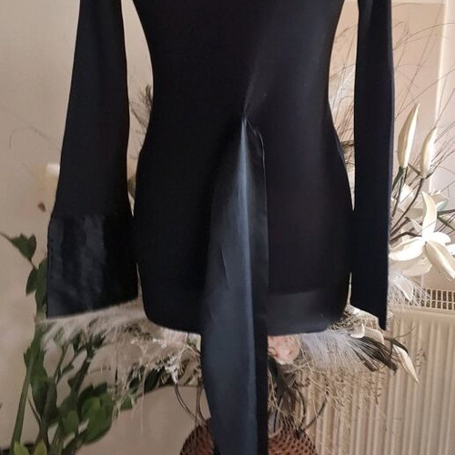 Nugat London silk black blouse jacket like new XS