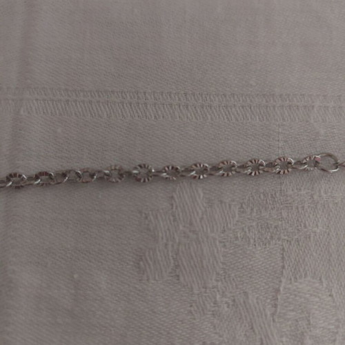 Bracelet made of stainless steel like new, length 17+5 cm, silver