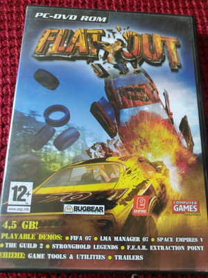 Flat Out PC ROM like new, racing game