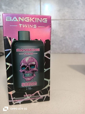 Bangking Twins Disposable Vape 50,000 Puffs with Digital Display like new