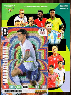 Κάρτα Pulisic limited FIFA World Cup 2026 Adrenalyn XL USA καινούργιο