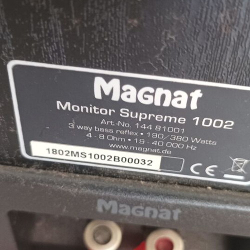 Magnat Monitor Supreme 1002 floor speakers, pair, black