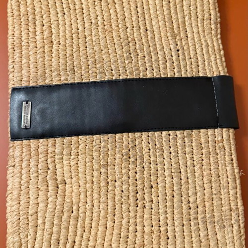 Maison Scotch Beach Freaks raffia clutch bag like new