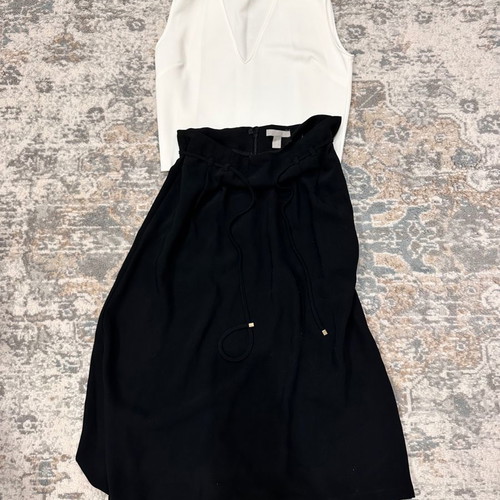 Skirt and crop top set unused, medium size, Zara and H&M