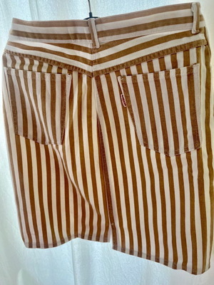 Original Vintage high-waisted denim skirt like new, beige