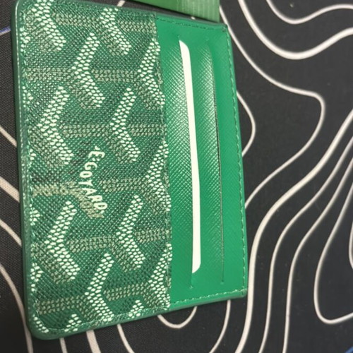 Goyard wallet green like new