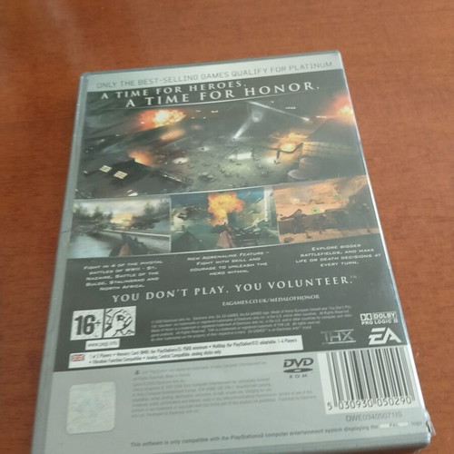 Medal of Honor PS2 game like new
