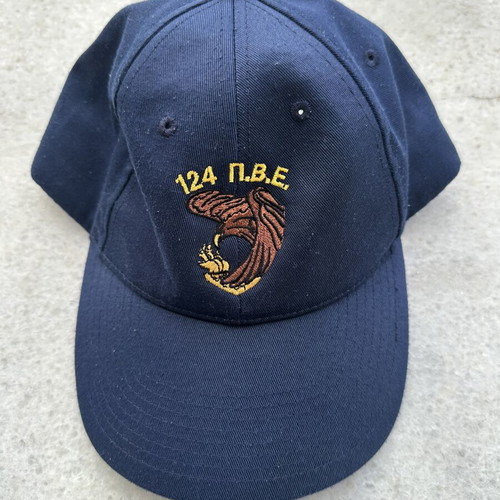 124 P.V.E. Hat like new, blue, one size