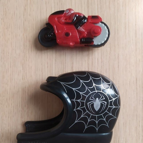 Spiderman motorcycle toy like new