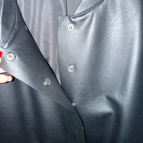 Zara leather jacket new, black, size L