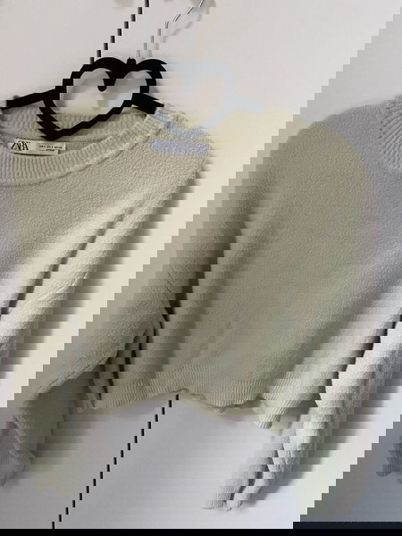 crop top πουλόβερ Zara μαλακό ύφασμα small κιτρινοπο