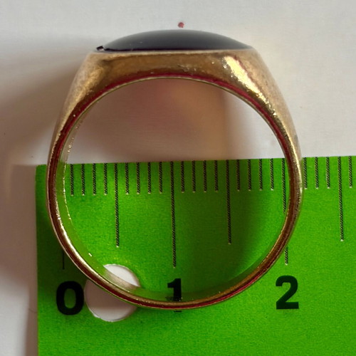 Twin Signet Rings new with factory defects, silver and gold tone