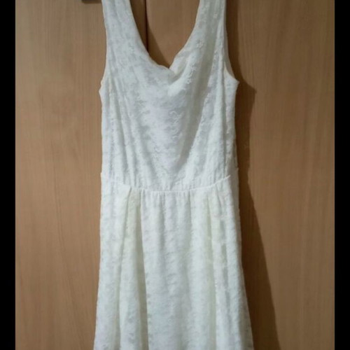Lace dress new, white, size L