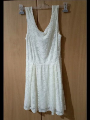 Lace dress new, white, size L