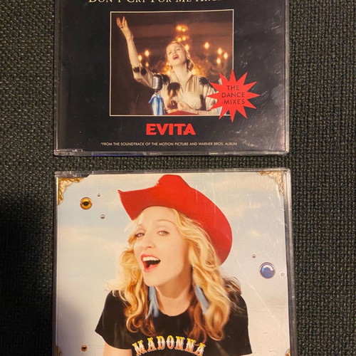Madonna cd singles American Life  dont tell me & Dont cry for me Argentina πακέτο