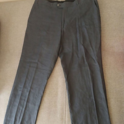 Bitsiani men's pants used, linen, gray