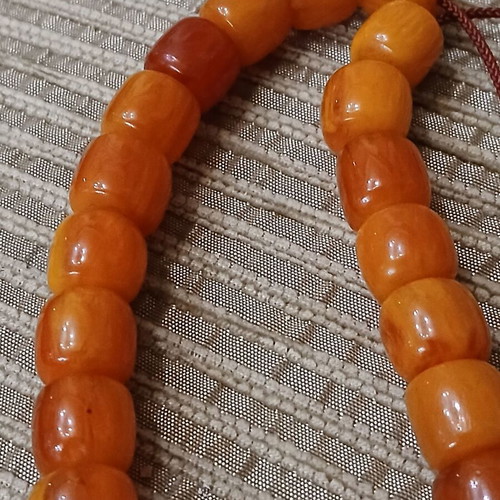 Mastic worry beads used with 33 beads and silver bead