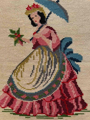 Handmade textile embroidery frame