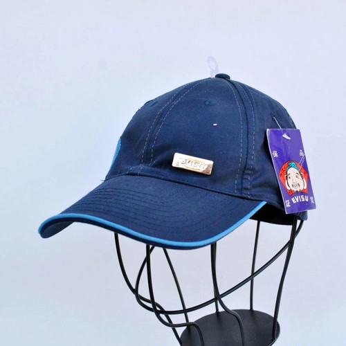 Vintage blue embroidered Evisu cap, unbranded